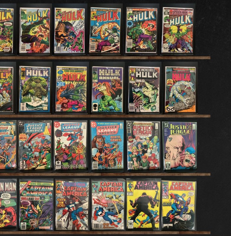 Huge Lot 140+ Comics with Captain America, The Incredible Hulk & More!