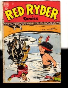 Red Ryder Comics # 60 VG Dell Golden Age Comic Book Fred Harman Cover Art JL18