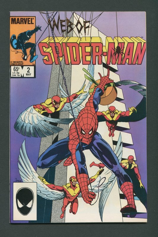 Web of Spiderman #2 /  9.6 NM+   May 1985