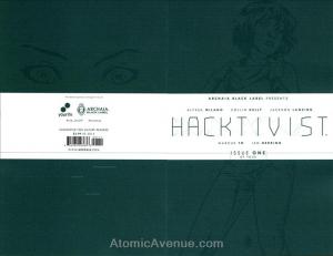 Hacktivist #1 VF/NM ; Archaia | Alyssa Milano Black Label