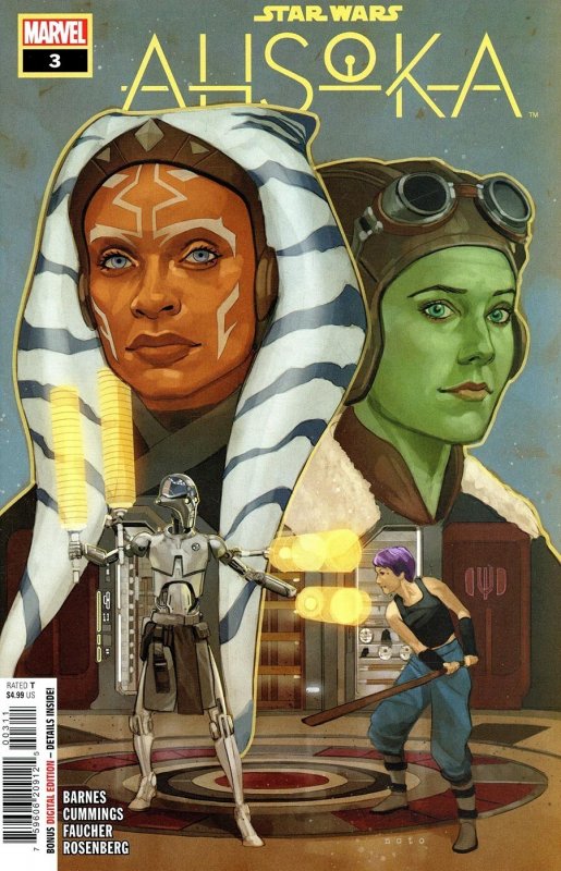 Star Wars Ahsoka #3 2024 Noto Cover A Marvel Comics H30