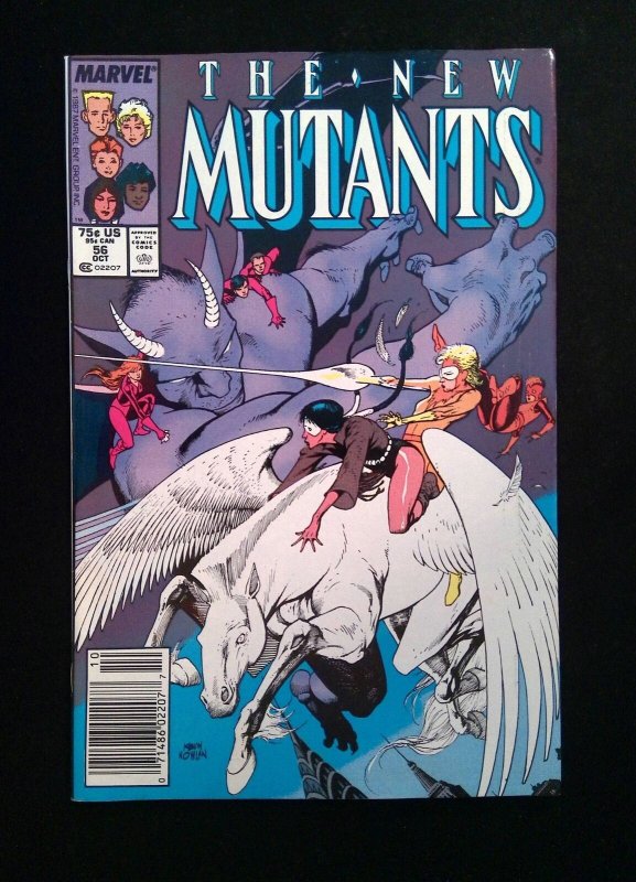 New Mutants #56  Marvel Comics 1987 VF Newsstand