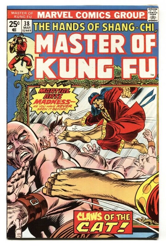 Master of Kung Fu #38 1976 comic book 1st appearance of The Cat