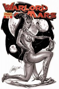 WARLORD OF MARS #4 J.SCOTT CAMPBELL BLACK&RED SKETCH VARIANT SET NM.