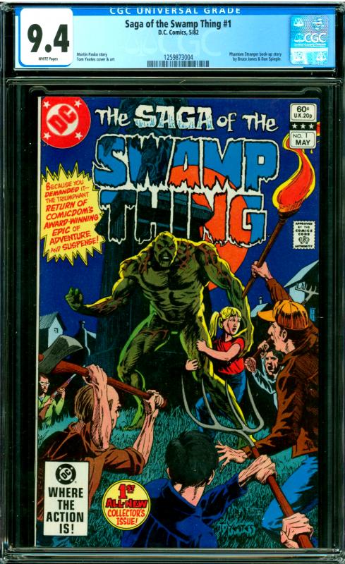 Saga of the Swamp Thing #1 CGC Graded 9.4 Phantom Stranger Back-Up Story