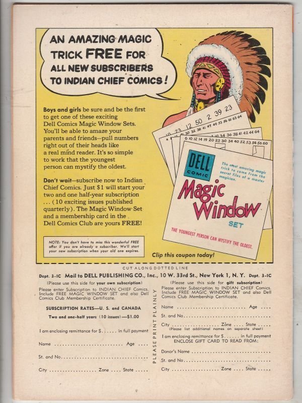 Indian Chief #14 (Apr-54) FN/VF High-Grade White Eagle