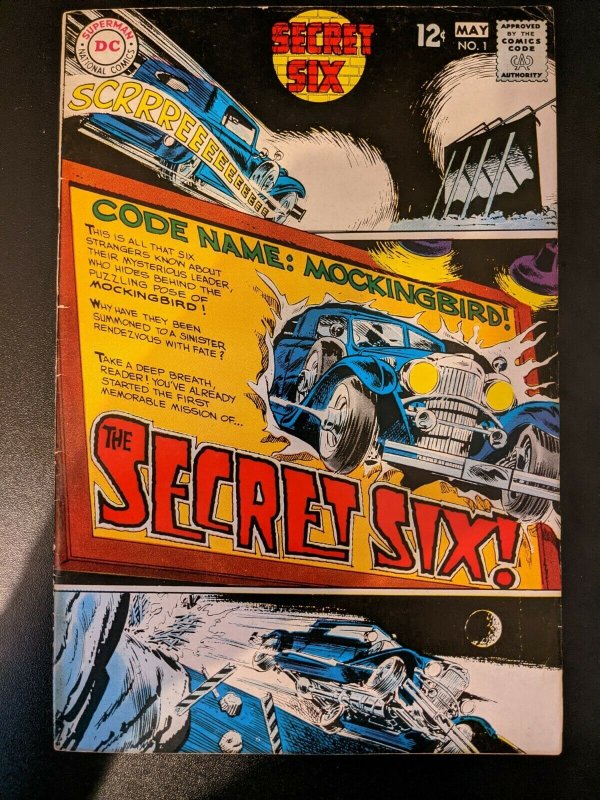 Secret Six #1 (1968) 1st Series and 1st Team Appearance. Beautiful. Pics.