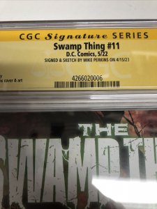 Swamp Thing (2022) #11 (CGCSS 9.8) Signed And Sketch By Mike Perkins!
