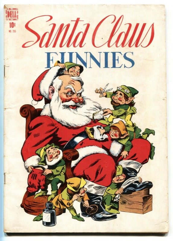 SANTA CLAUS FUNNIES #205 1948-DELL-FOUR COLOR-WALT KELLY-vg