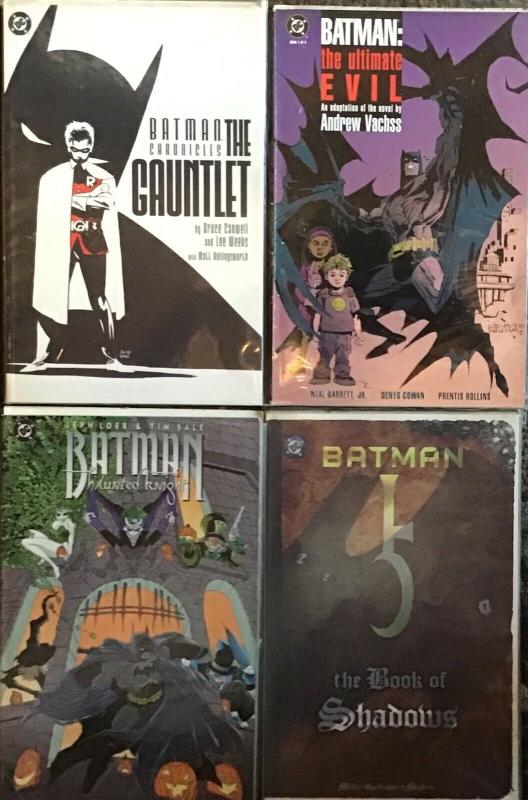 BATMAN DC TRADE PAPERBACKS;HAUNTED KNIGHT,ULTIMATE EVIL,BOOK OF SHADOWS,GAUNTLET