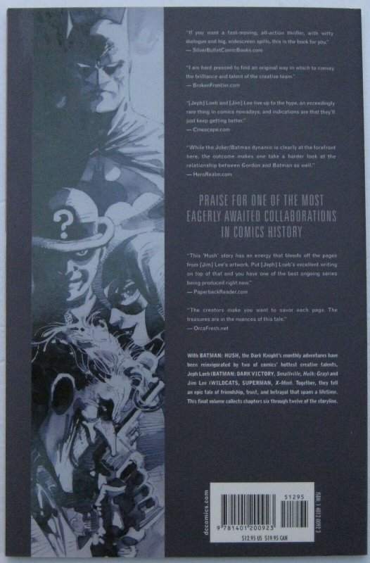 Batman: Hush Volume Two SC (2004, DC), VFN condition (8.0), no CD, Jim Lee art