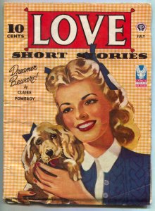 Love Short Stories Pulp July 1944- Dreamer Beware- Spaniel cover