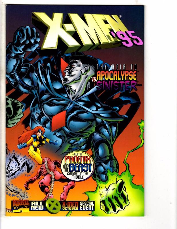 Lot Of 7 X-Men Marvel Comic Books # 1 2 (2) 3 95' 96' 97' Wolverine Gambit J203