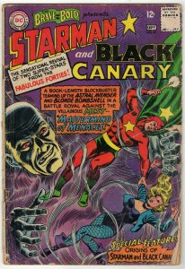 Brave and Bold #61 ORIGINAL Vintage 1965 DC Comics Origin Black Canary + Starman