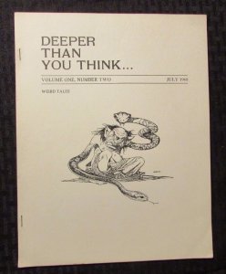 1968 DEEPER THAN YOU THINK v.1 #2 Fanzine FN+ Weird Tales
