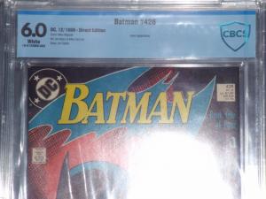 Batman #426, CBCS 6.0, White Pages, 1st Print - New In Stock!