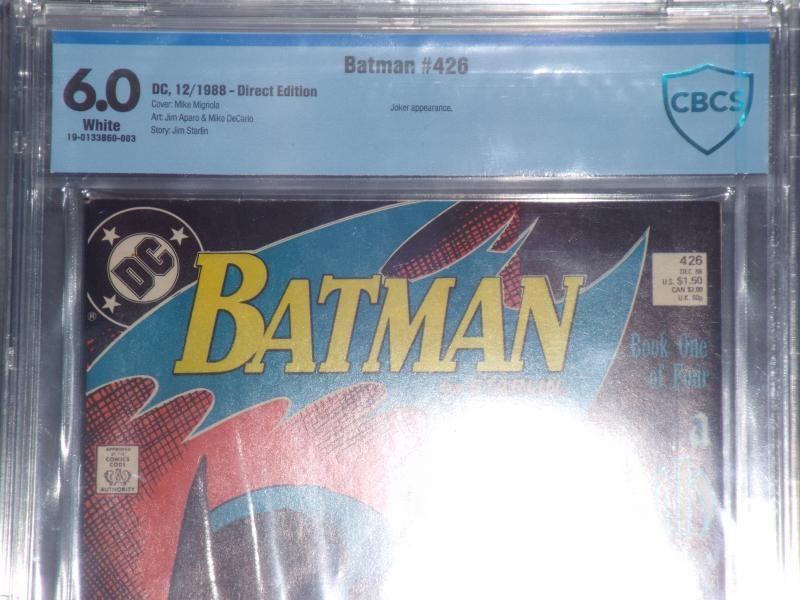 Batman #426, CBCS 6.0, White Pages, 1st Print - New In Stock!