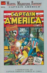 Marvel Milestone Edition: Captain America #1 VF; Marvel | save on shipping - det