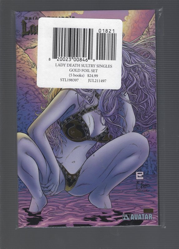 Lady Death Sultry Singles Gold Foil Set (5 books)