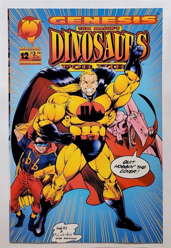Dinosaurs For Hire #12 (Feb 1994, Malibu) VF-