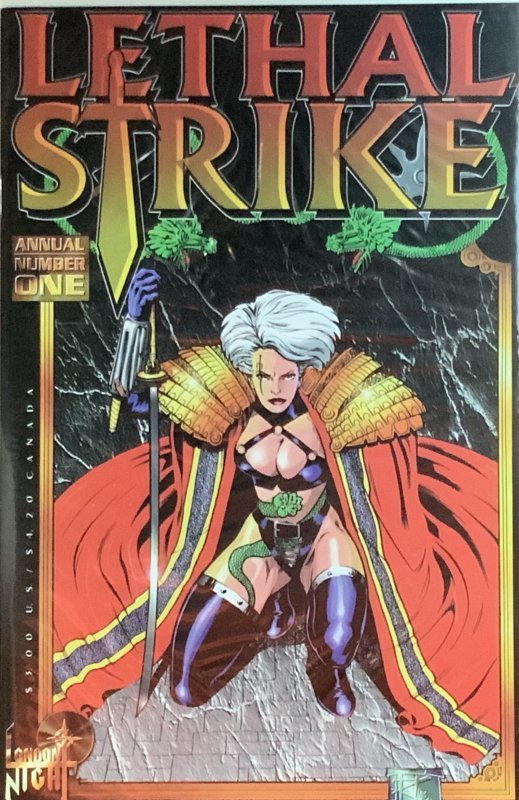 Lethal Strike Annual  (1995) Regular, Platinum and Nude Covers Lot of 3