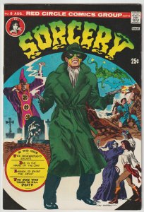 Red Circle Sorcery #8 (Aug 1974, Red Circle), FN-VFN (7.0), Only app the Cobra