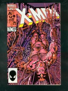 X-MEN #205 1986-MARVEL-HIGH GRADE VF/NM