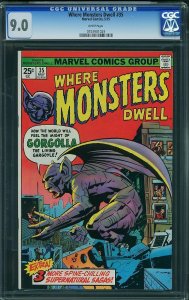 Where Monsters Dwell #35 (1975) CGC 9.0 VFNM