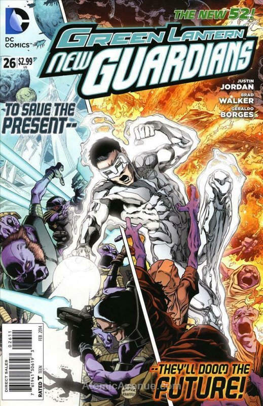 Green Lantern: New Guardians #26 VF/NM; DC | save on shipping - details inside