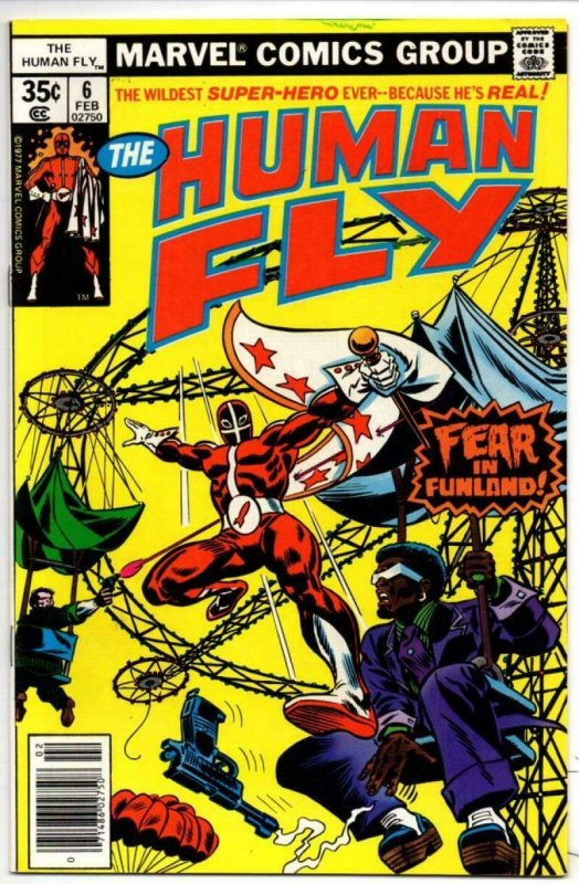 HUMAN FLY #6, VF/NM, Fear in FunLand, 1977 1978, Bronze age more Marvel in store