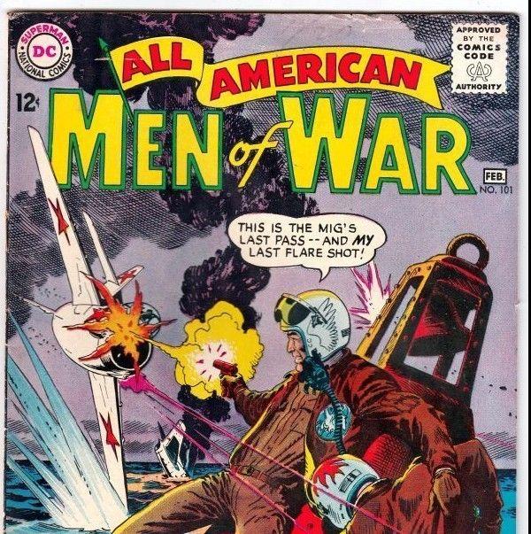 All-American Men of War 101 strict FN/VF 7.0  100s more DC War books up now 