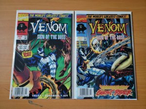 Venom Sign of the Boss 1-2 Newsstand Complete Set Run! ~ NEAR MINT NM ~ 