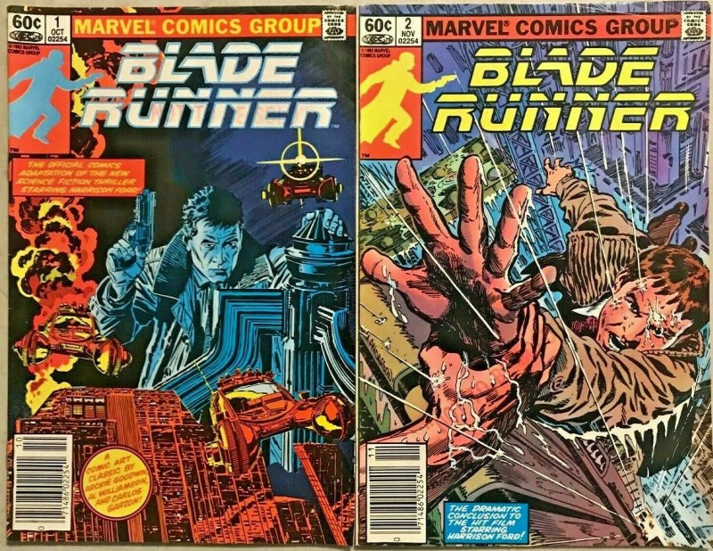 BLADE RUNNER#1 & 2 VF LOT 1982  MARVEL BRONZE AGE COMICS