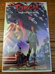Torch: Reclaim The Skies #1 Signed By The Creator 1st App Torch Key Issue 