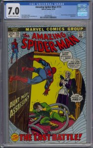 AMAZING SPIDER-MAN #115 CGC 7.0 DOCTOR OCTOPUS HAMMERHEAD JOHN ROMITA 