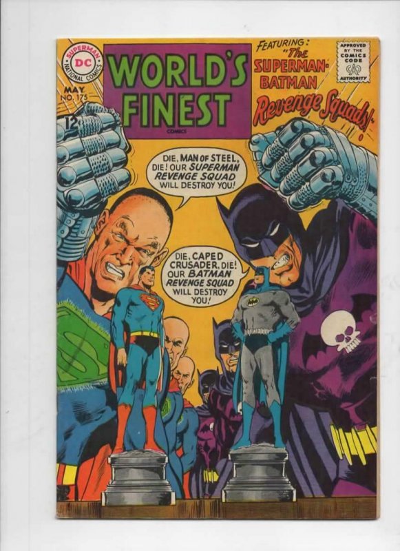 WORLD'S FINEST #175, FN+, Batman, Superman, Robin, 1941 1968, more in store