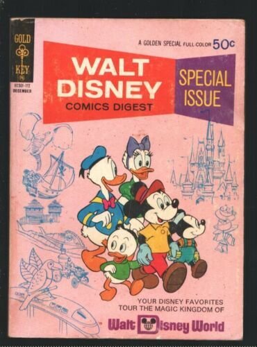 Walt Disney Comics Digest #32 1971-Special Disney World issue-Frontierland-Ad... 