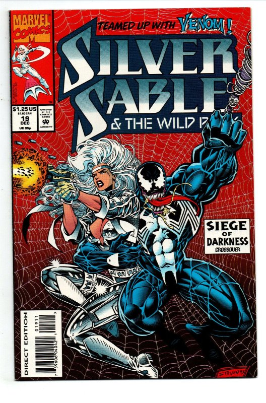 Silver Sable & the Wild Pack #18 & 19 Set - Venom - 1993 - NM 