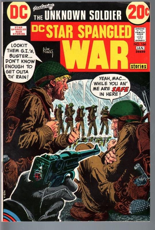 STAR SPANGLED WAR STORIES #166-1973-DC WAR COMIC-BRONZE AGE-FN/VF FN/VF