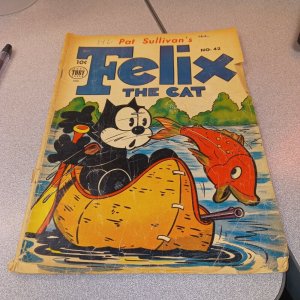 TOBY PRESS PAT SULLIVAN'S FELIX THE CAT #42 golden age 1953 comics mesmer art