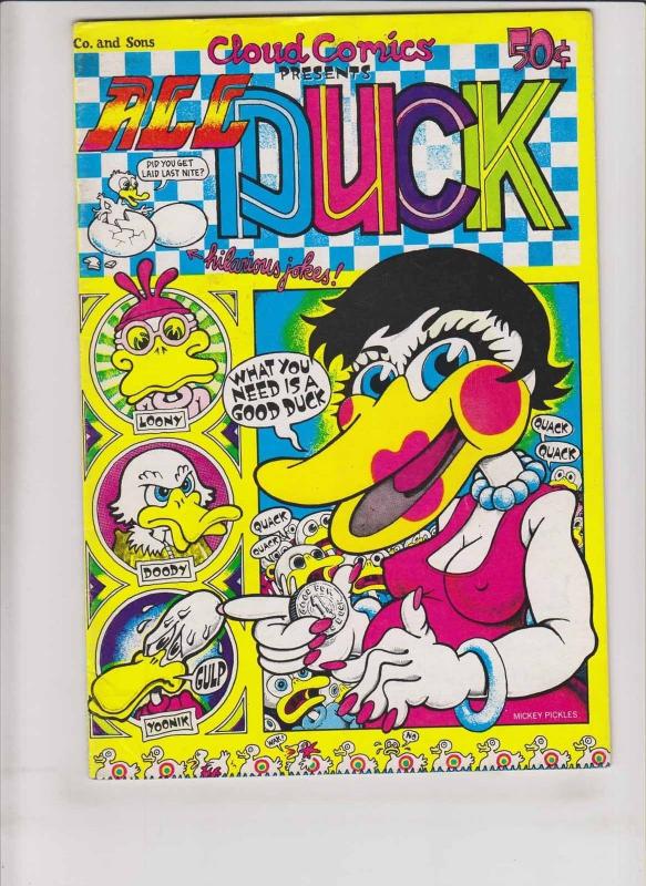 Cloud Comics Presents All Duck #1 FN (1st) print - underground - 1972 kinney