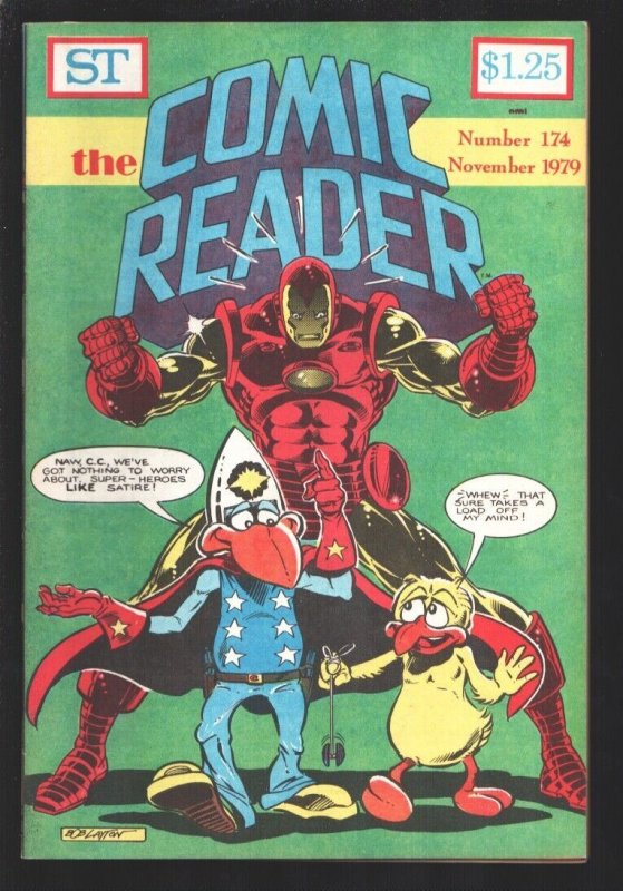 Comic Reader #174 1979-Bob Layton Iron Man covers-New comic info-Marvel-DC-co...