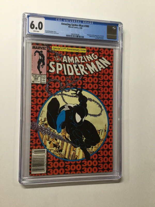 Amazing Spider-man 300 Cgc 6.0 White Pages 1st Venom Marvel Newsstand Edition