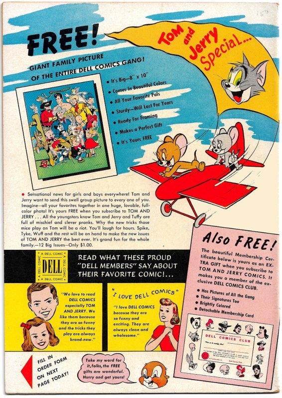 2 TOM AND JERRY COMICS #91 & 92 (1952) 7.0 FN/VF  Barney Bear & Benny Burro too!