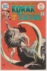 KORAK Son of Tarzan #57, VG, Joe Kubert,1972 1974, more DC in store