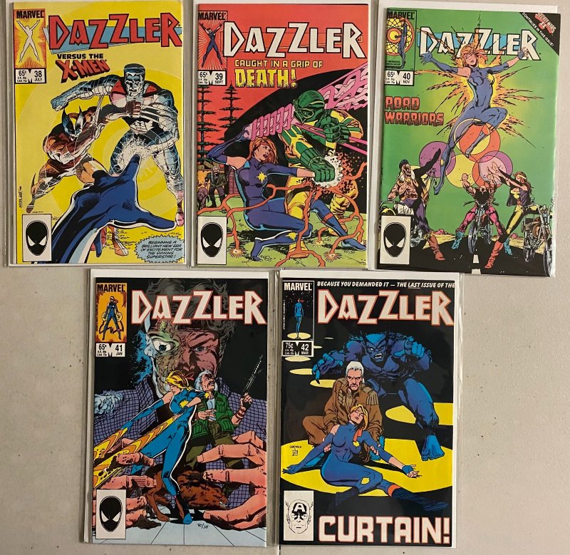 Dazzler lot #1-42 last issue Marvel (average 6.0 FN) 37 different (1981 to 1986)
