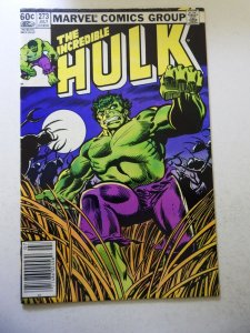 The Incredible Hulk #273 (1982) FN+ Condition