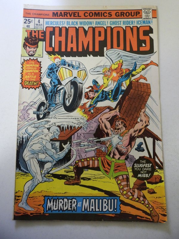 The Champions #4 (1976) FN Condition MVS Intact