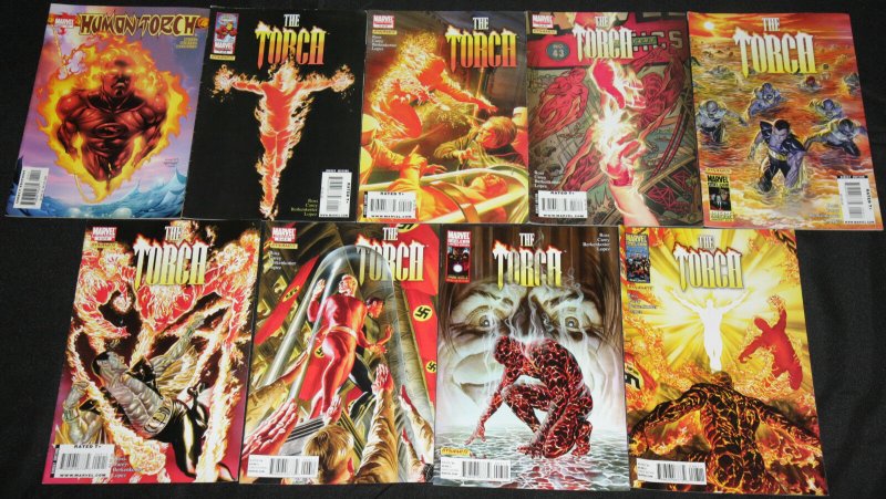 Marvel Copper-Modern HUMAN TORCH 18pc Count Comic Lot Grade VF-NM Fantastic Four