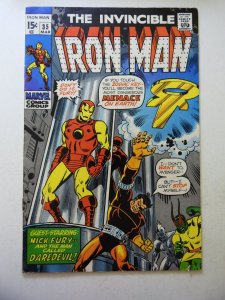 Iron Man #35 (1971) VG Condition stain bc